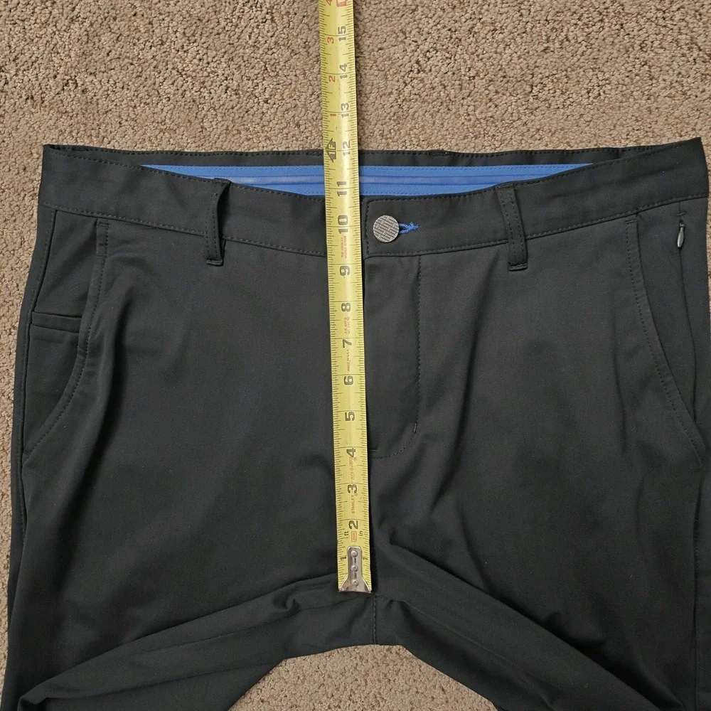 TWILLORY Mens Black Tailored‎ Fit Golf Dress Pants Performance Size 34x30 Tag