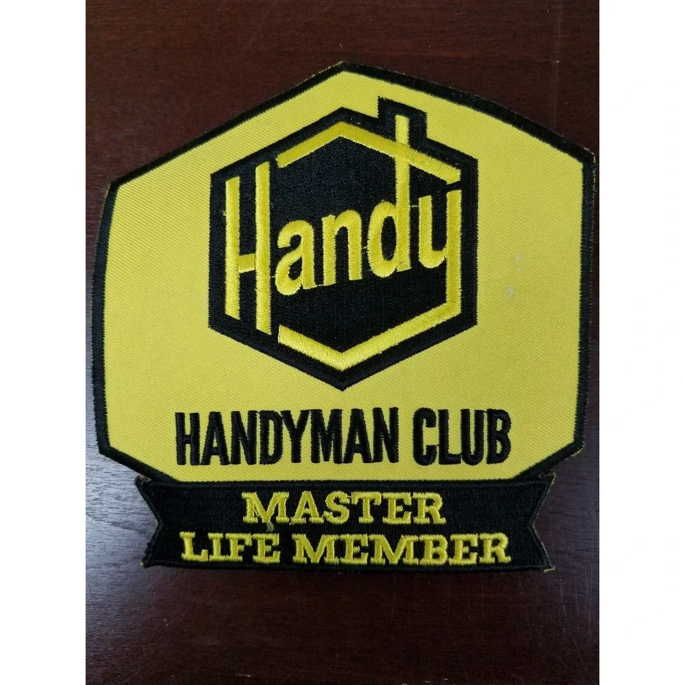 Handyman Club Of America Life Member Fabric Patch Embroider‎ Vintage Set Of 4