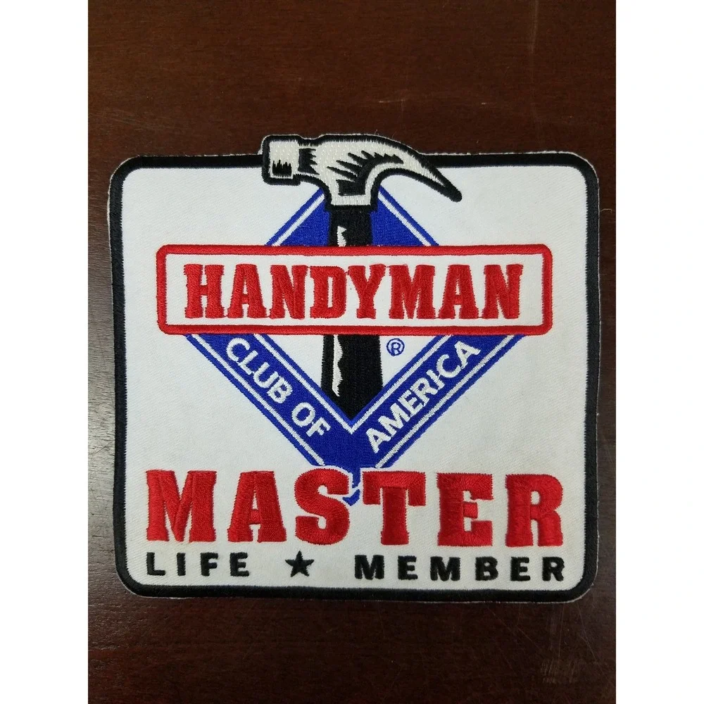 Handyman Club Of America Life Member Fabric Patch Embroider‎ Vintage Set Of 4