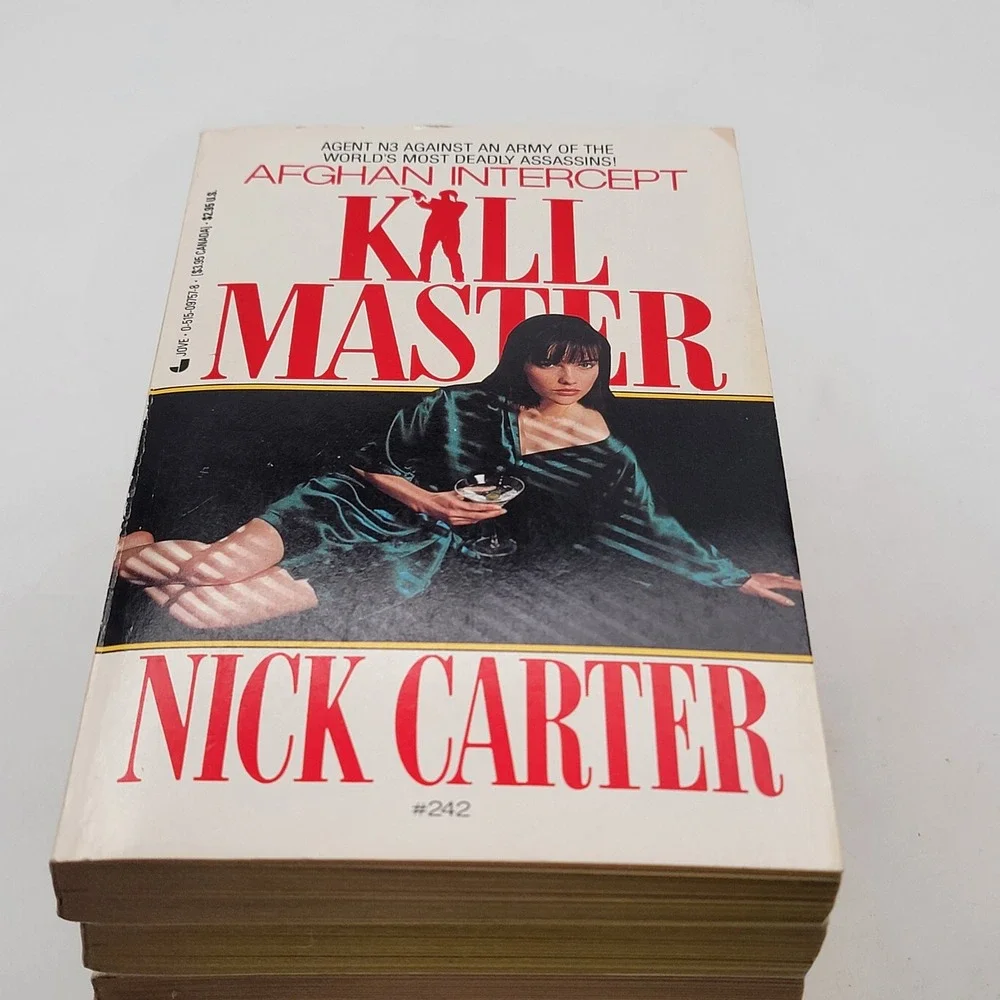 Nick Carter Killmaster Paperback Lot 6 Books #242-249 Spy Thriller Vintage Good