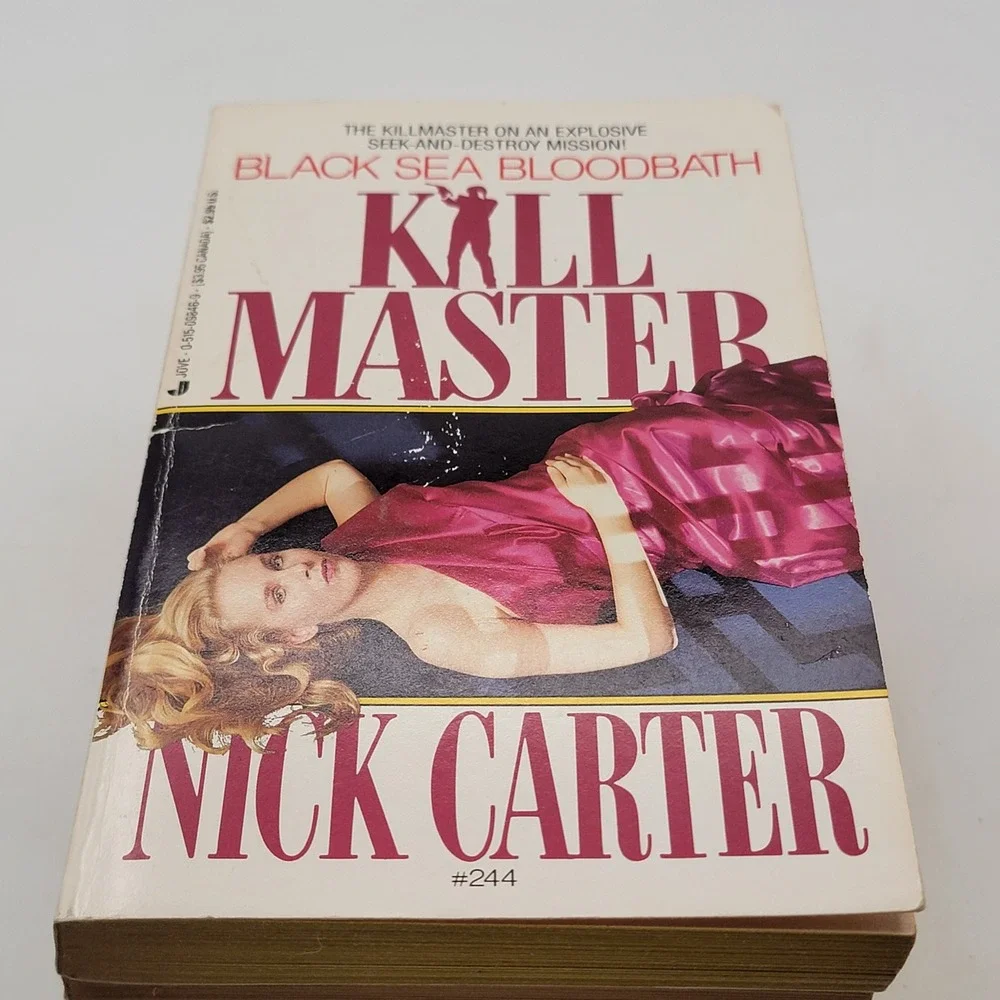 Nick Carter Killmaster Paperback Lot 6 Books #242-249 Spy Thriller Vintage Good