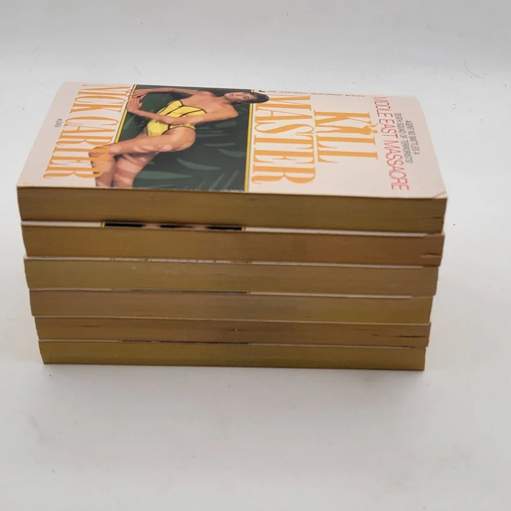 Nick Carter Killmaster Paperback Lot 6 Books #242-249 Spy Thriller Vintage Good
