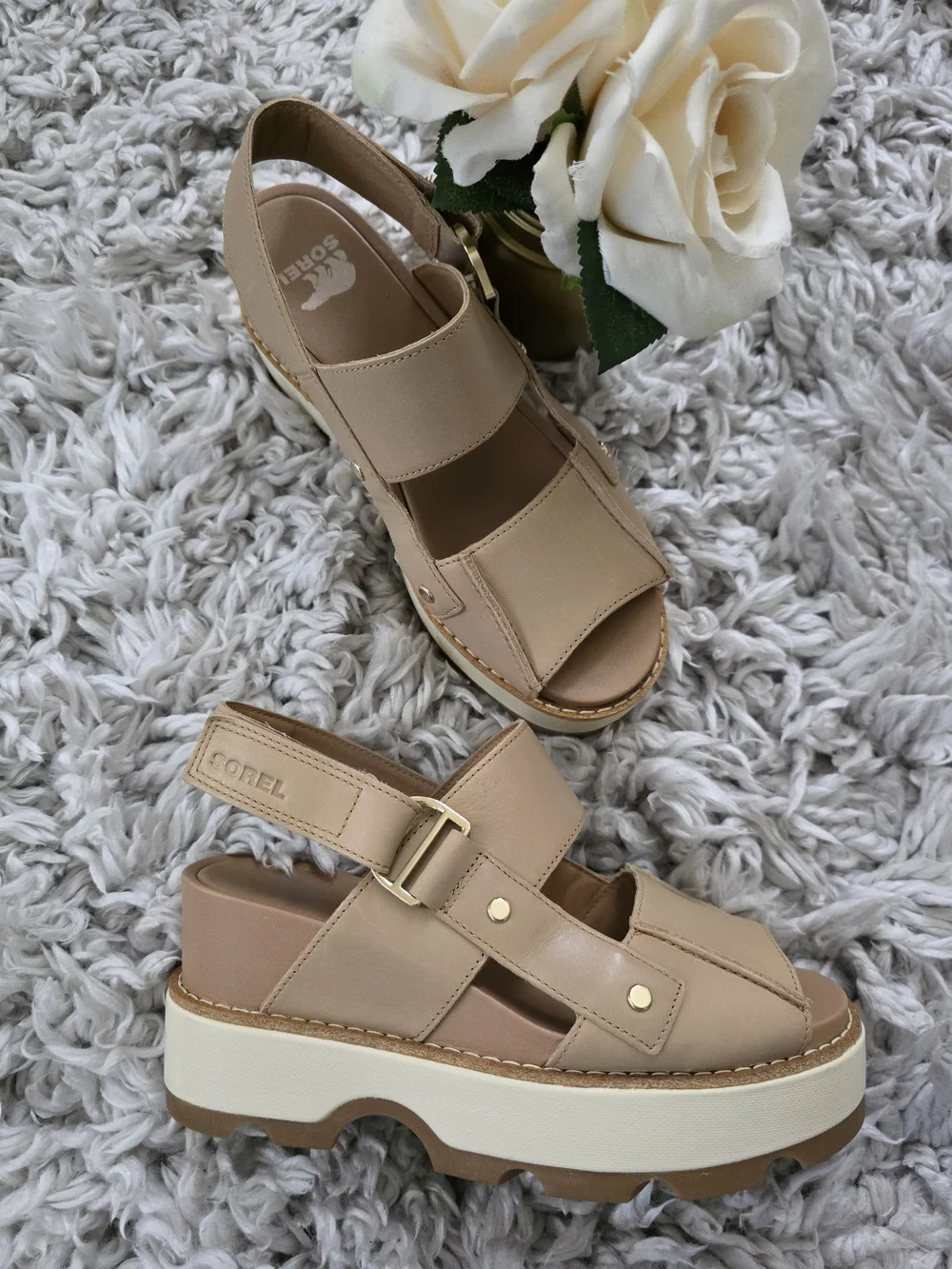 Sorel Joanie IV Wedge Sandals Sz 7