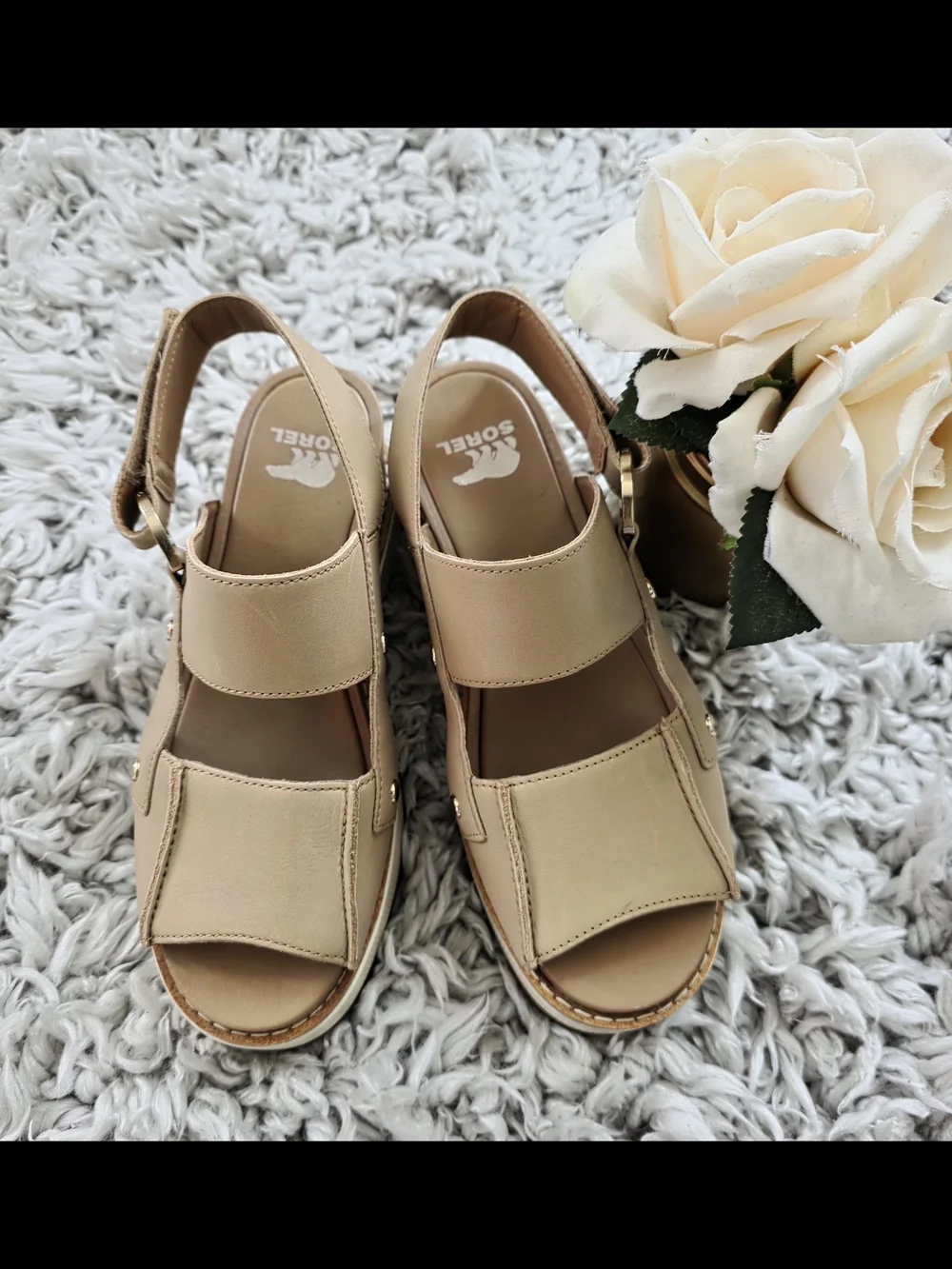 Sorel Joanie IV Wedge Sandals Sz 7