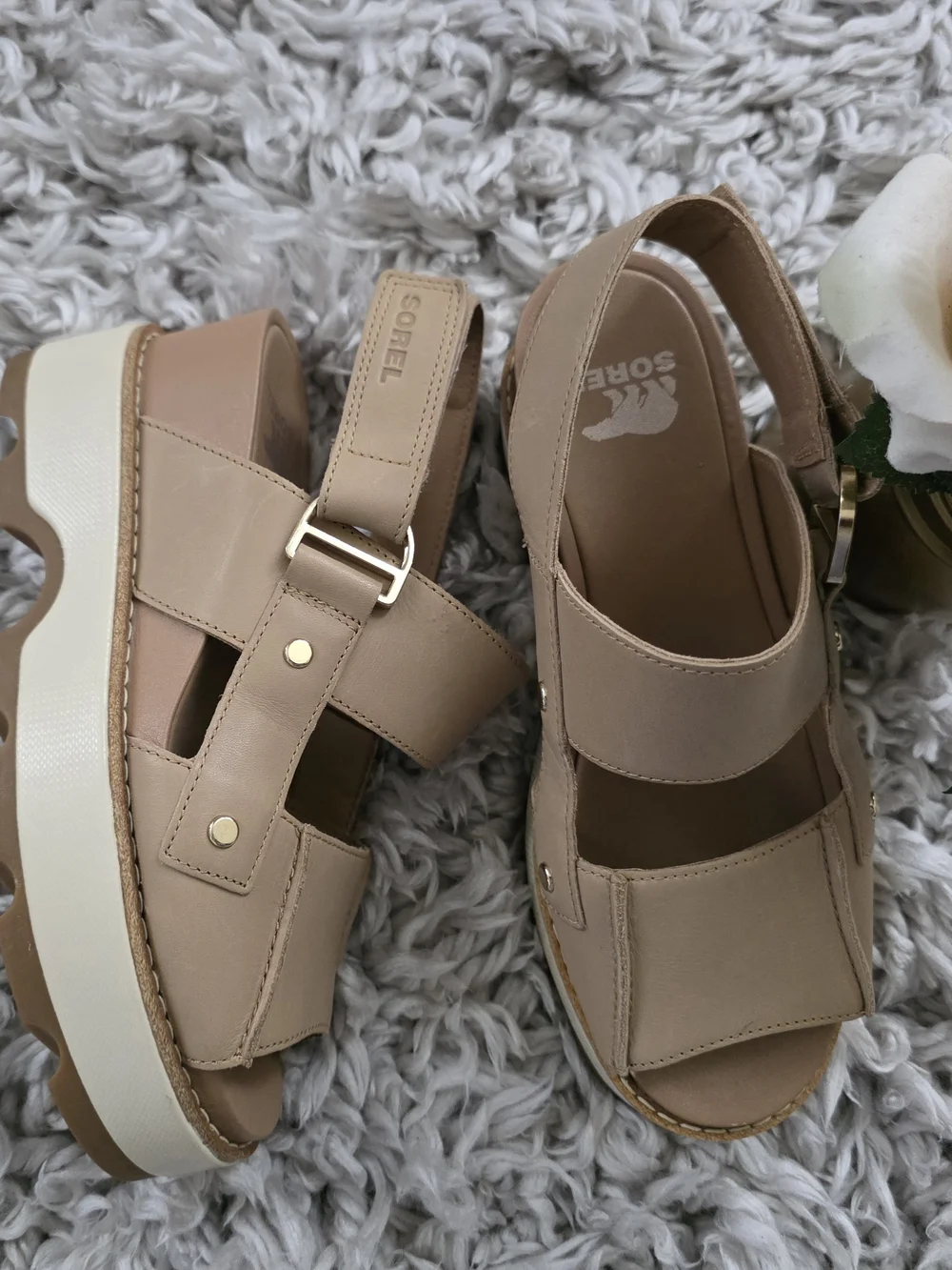 Sorel Joanie IV Wedge Sandals Sz 7