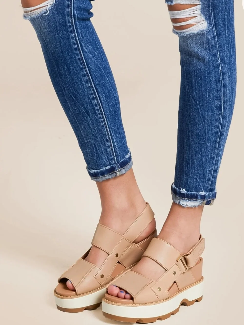 Sorel Joanie IV Wedge Sandals Sz 7