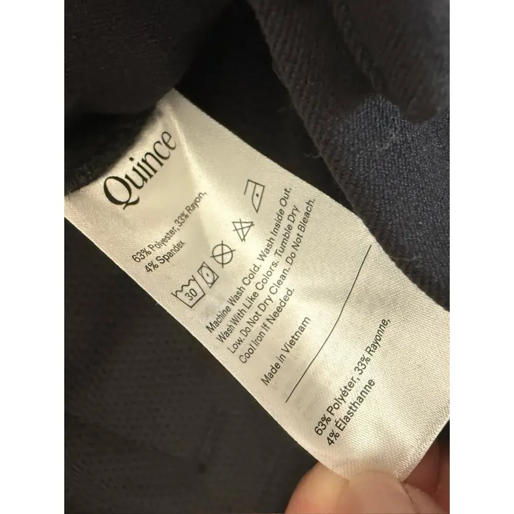 NEW Quince Mens Ultra Stretch 24/7 Smart Chinos Slim Black 30x30 Performance
