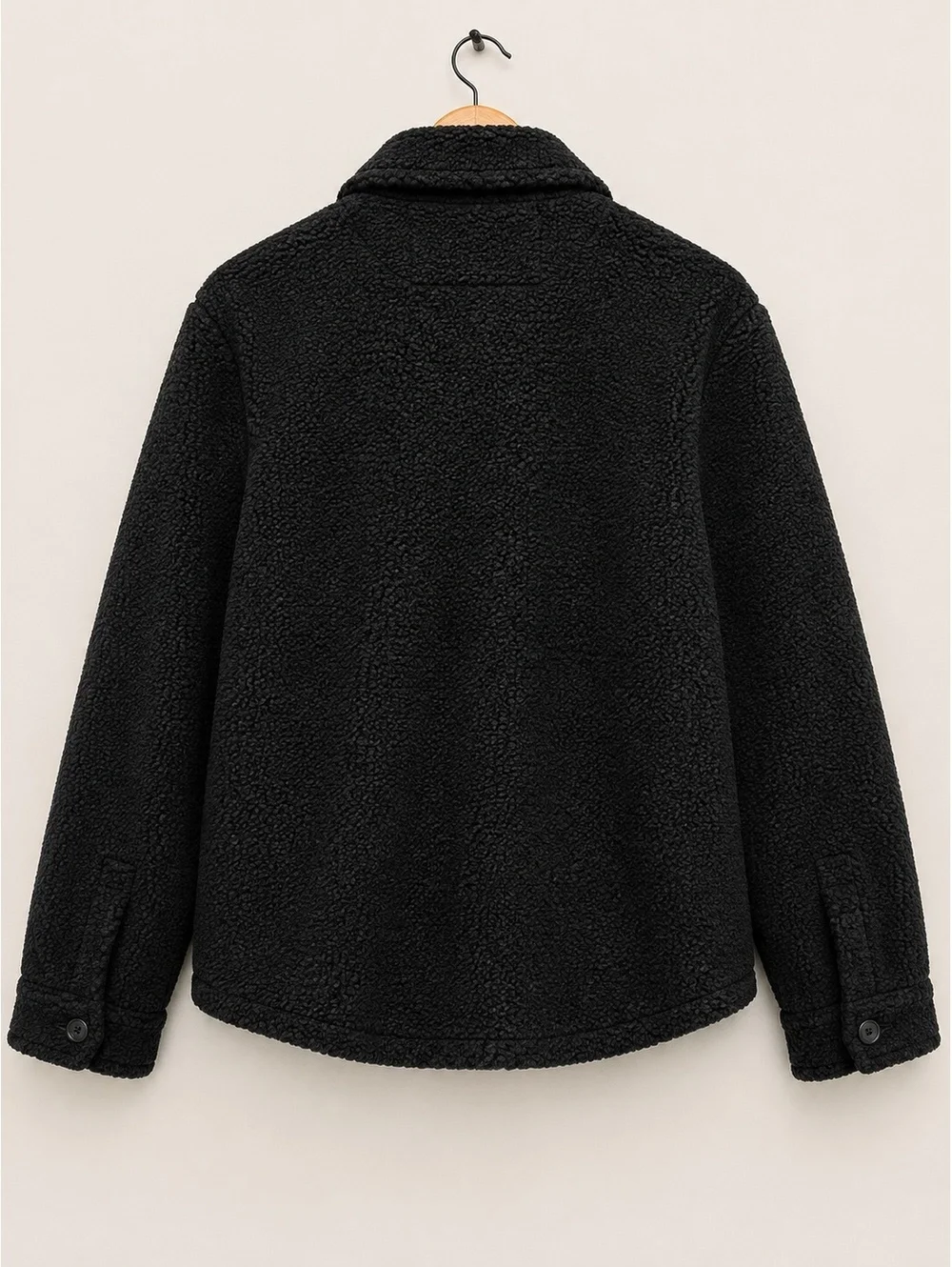 NWT Banana Republic Sherpa Shirt Jacket Black Size L