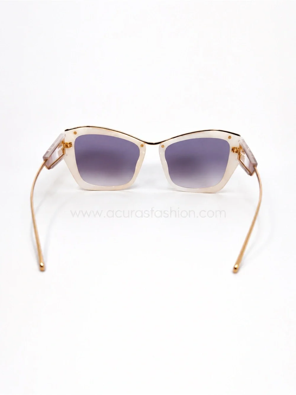 Miu Miu Gold Metal & Beige Frame Women's Sunglasses