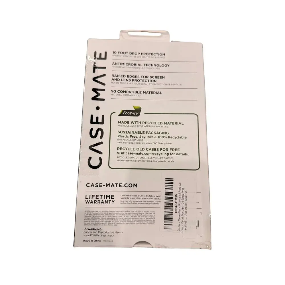 Case-Mate Karat Marble MagSafe iPhone 14 Plus 15 Plus Case Gold