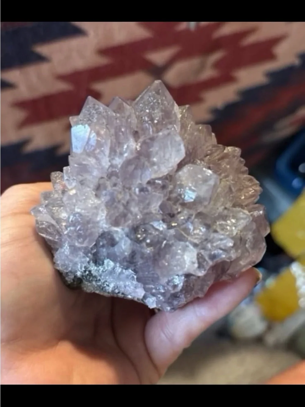 Amethyst Crystal Cluster - Lavender Decorative Geode