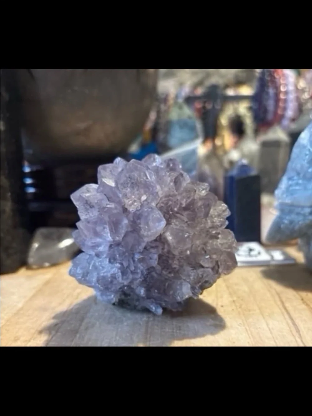 Amethyst Crystal Cluster - Lavender Decorative Geode