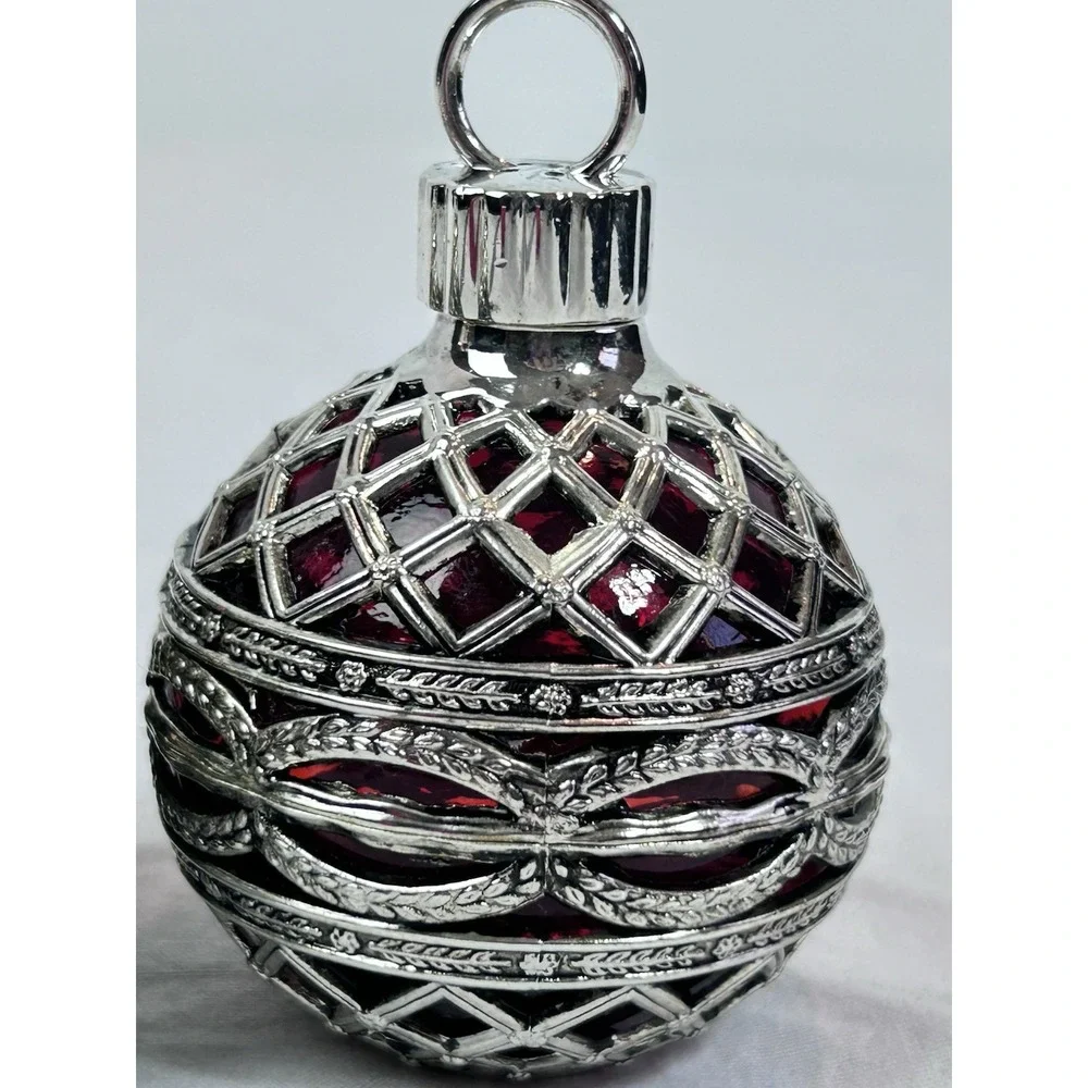 Godinger Silver Plated Filigree Holiday Ornament Salt & Pepper Shakers