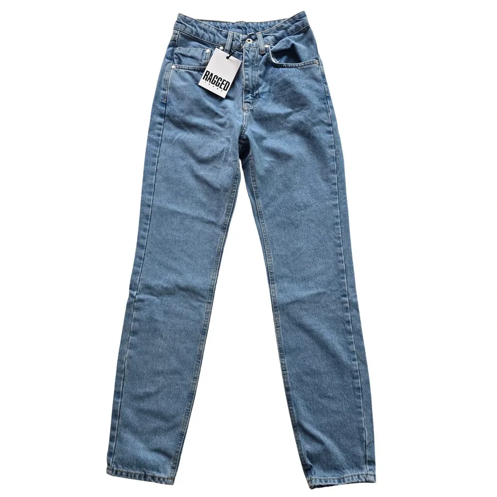 The Ragged Priest -1116 NWT Cougar Jean High Rise Straight‎ Leg Denim 2 / 24
