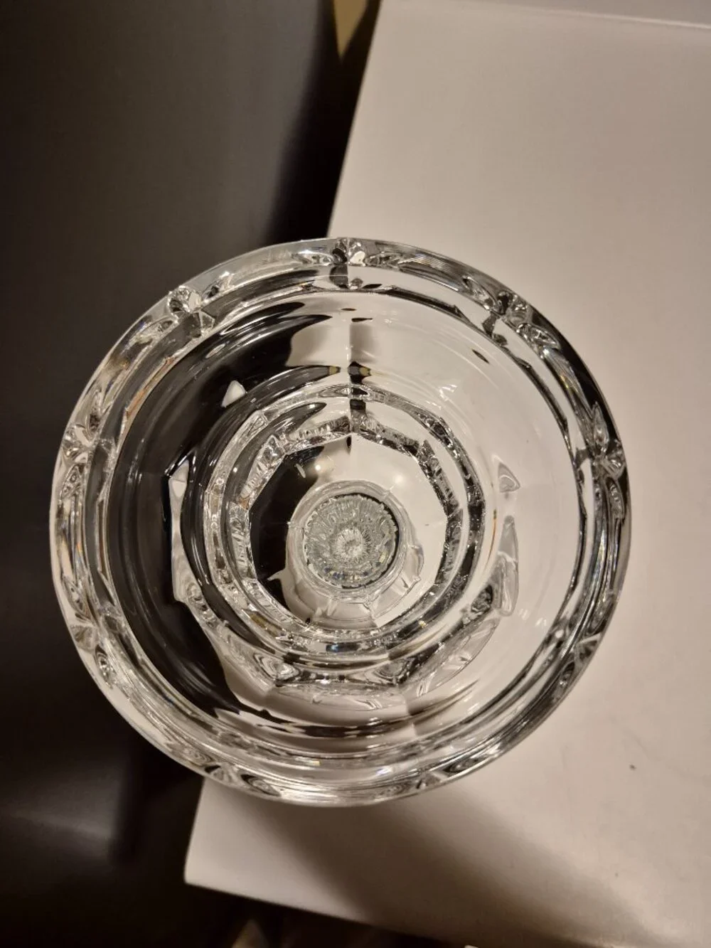 VINTAGE CRYSTAL PILLAR/TAPER CANDLE HOLDER (designs of Ireland)