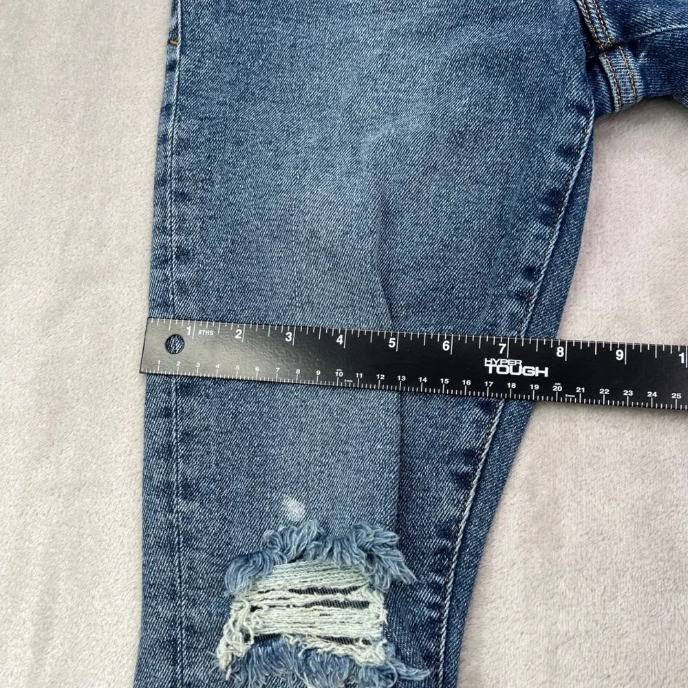 Good American‎ Good Waist Jeans Womens 28 Blue Cropped Stretch Distressed Skinny