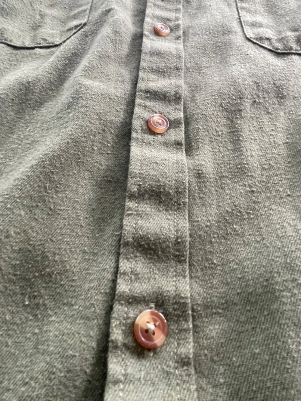 Vintage Green Flannel Made in Italy XXL Button-Up Shirt With Pink Plaid Lining &
