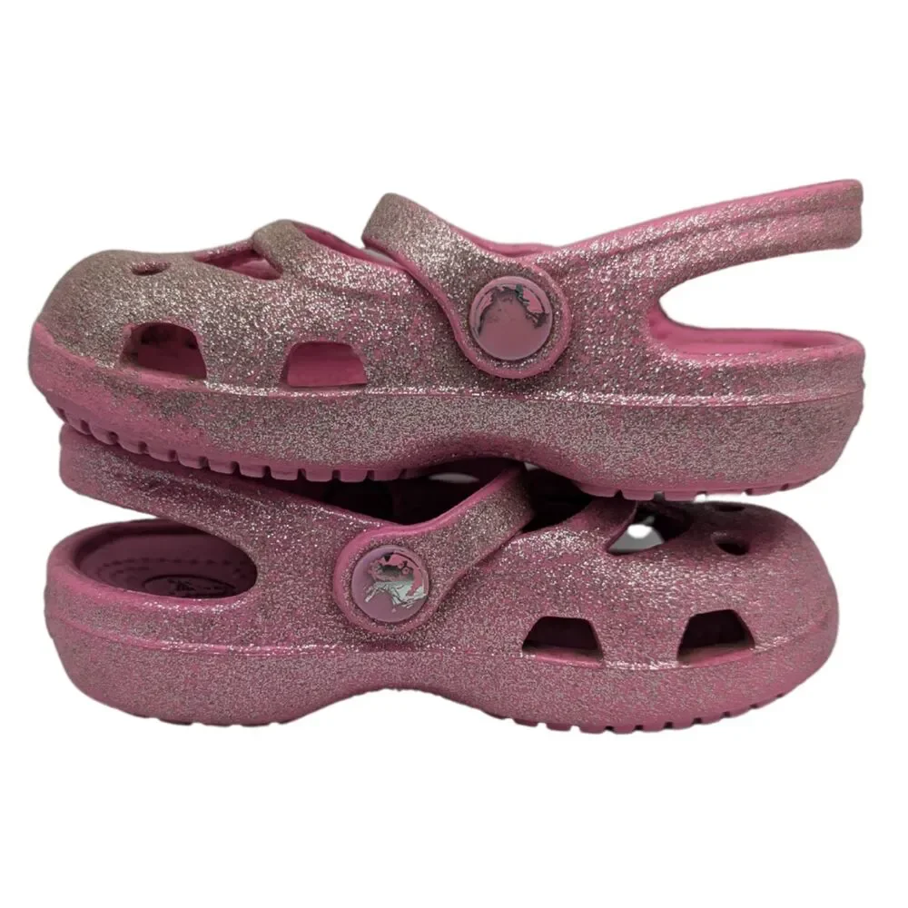 Croc Shayna Hi Glitter Mary Jane Sandals Size Toddler 4