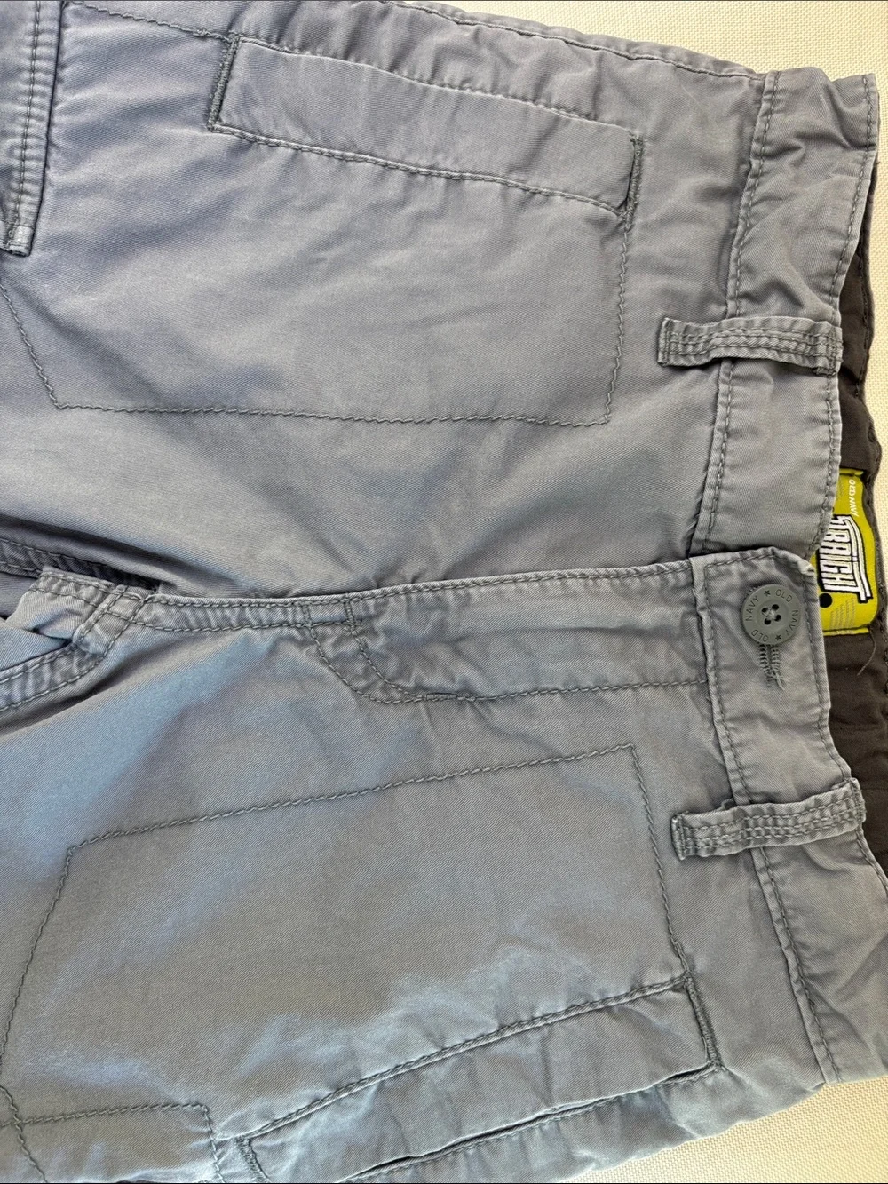 Old Navy Boys Straight Convertible Hiking Cargo Pants Size 8 Chrome Grey