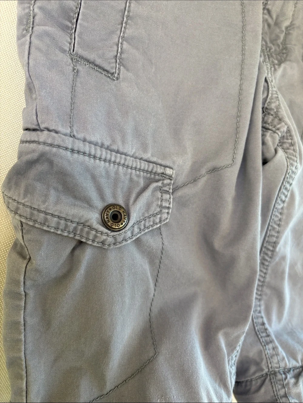Old Navy Boys Straight Convertible Hiking Cargo Pants Size 8 Chrome Grey
