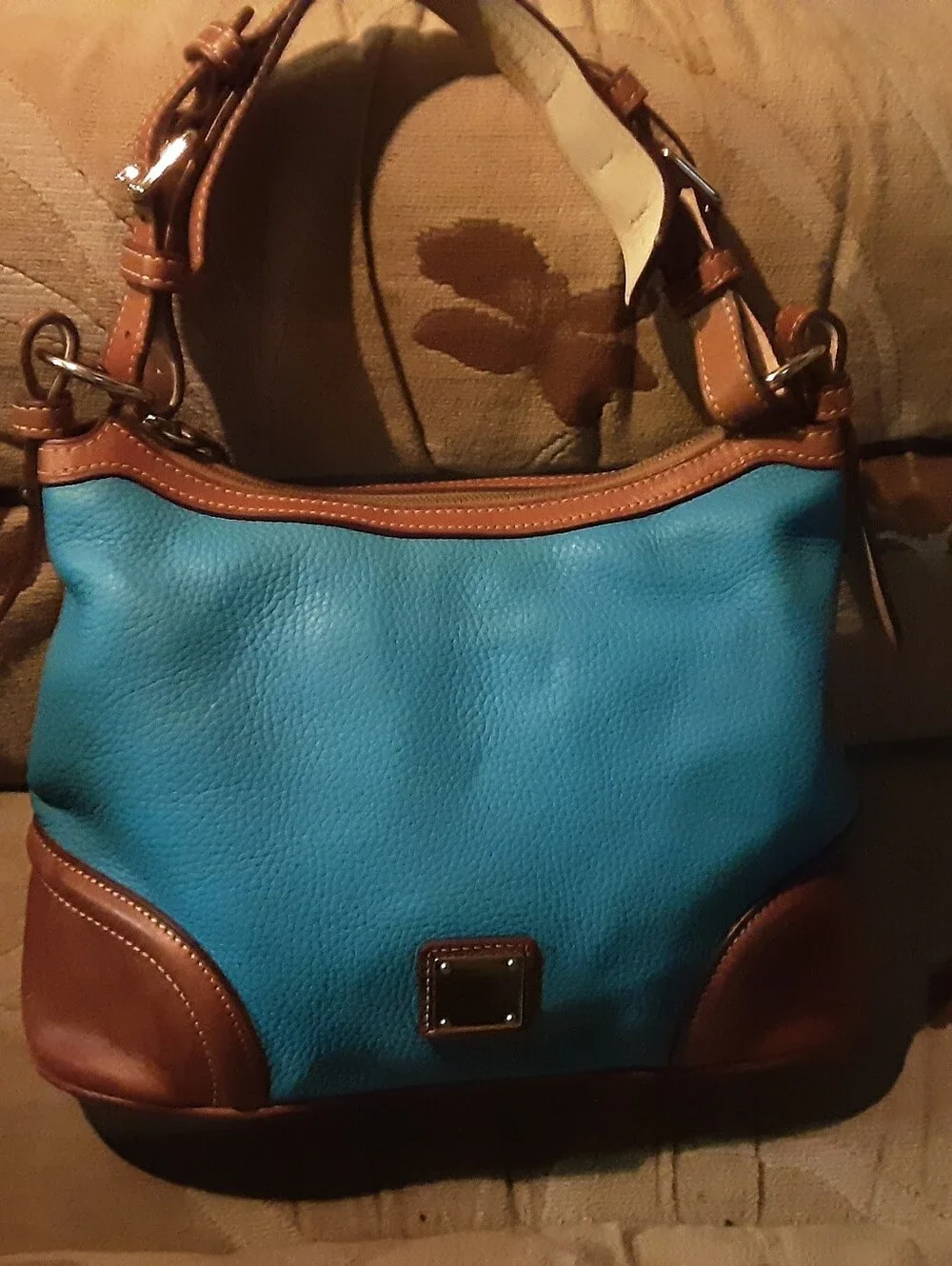 Dooney & Bourke Pebble Grain Leather Hobo — Teal