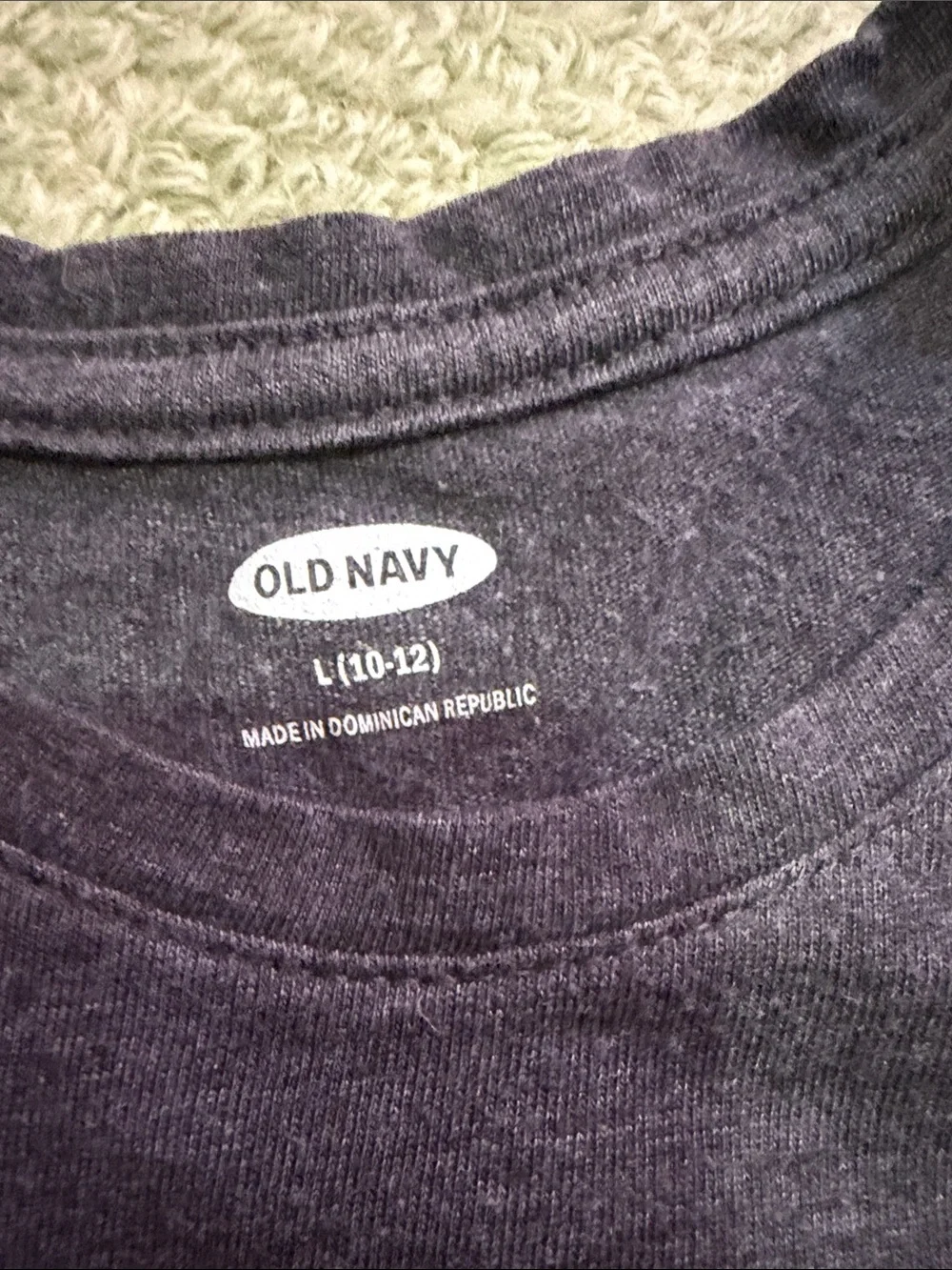 Girls’ Old Navy Charcoal 'MAKE ART' Graphic Tee with Rainbow Letters