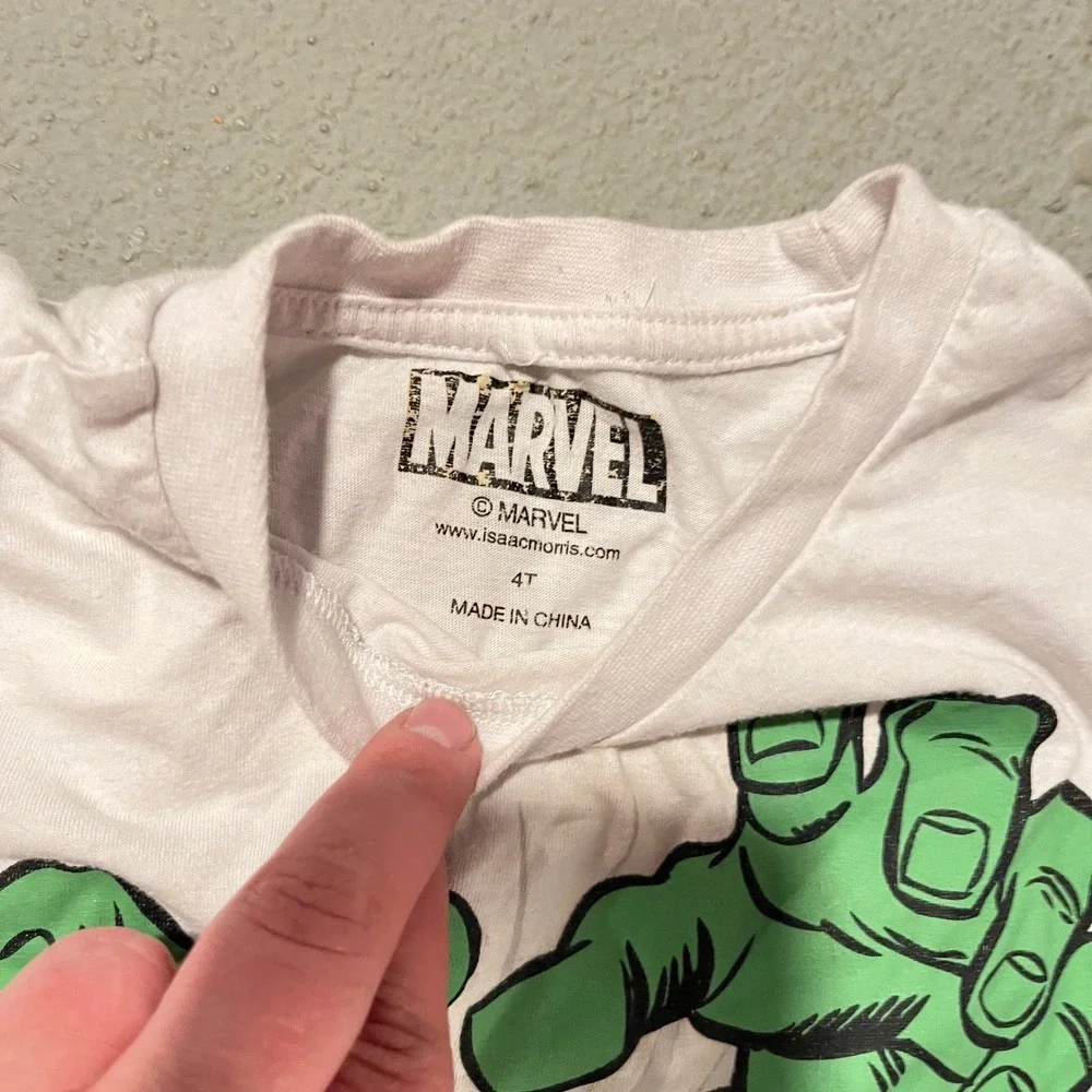 Marvel Hulk Graphic T-Shirt Lot 2 Old Navy Isaac Morris Toddler Boys 4T