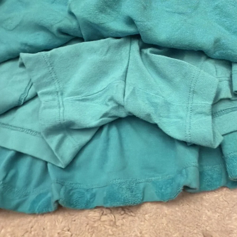 Old Navy Girls XL 14-16 Cover Up  Aqua Smiley Face Terrycloth  Skort c19