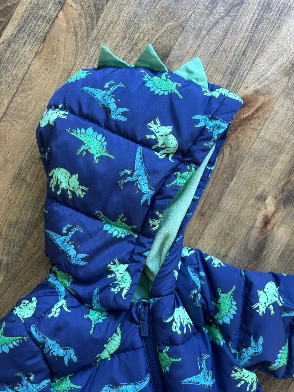 Toddler Boys Dinosaur Puffer Jacket