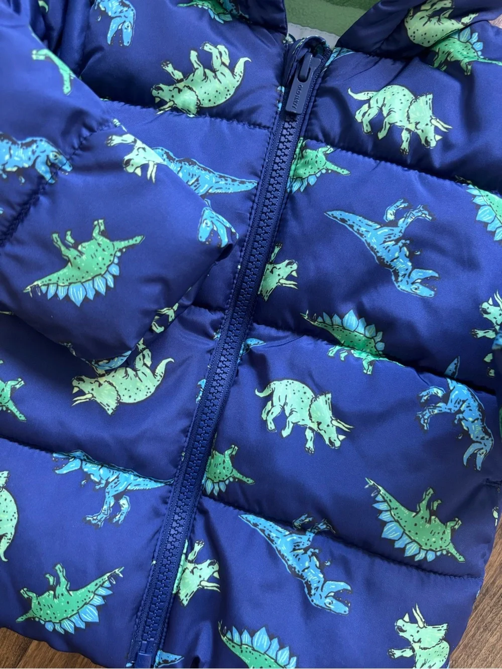 Toddler Boys Dinosaur Puffer Jacket