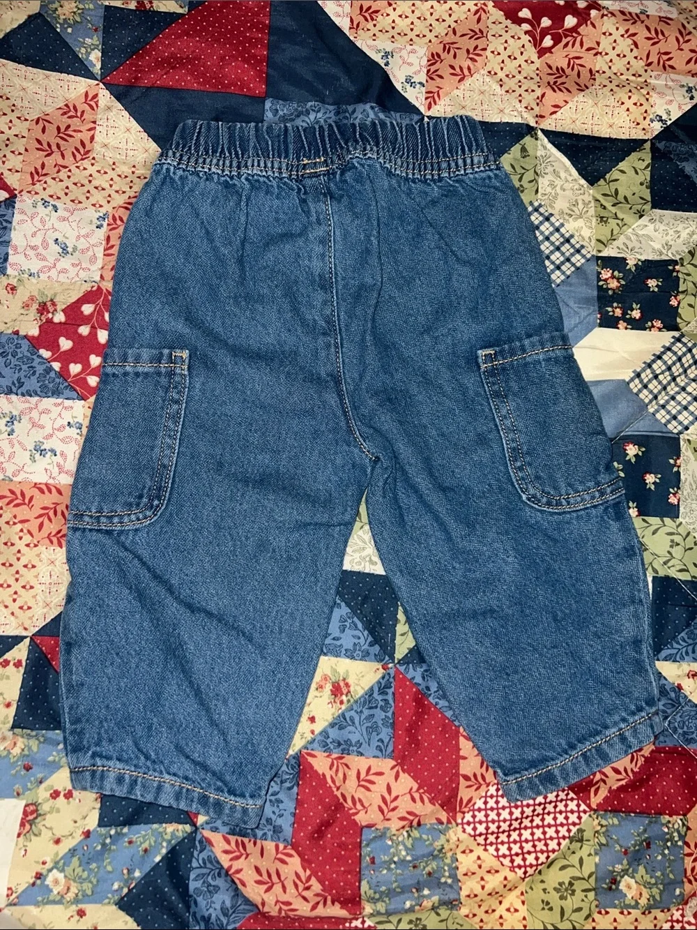 Old Navy toddler Elastic Waist Jeans Trio - Black, Light Blue, Dark Blue