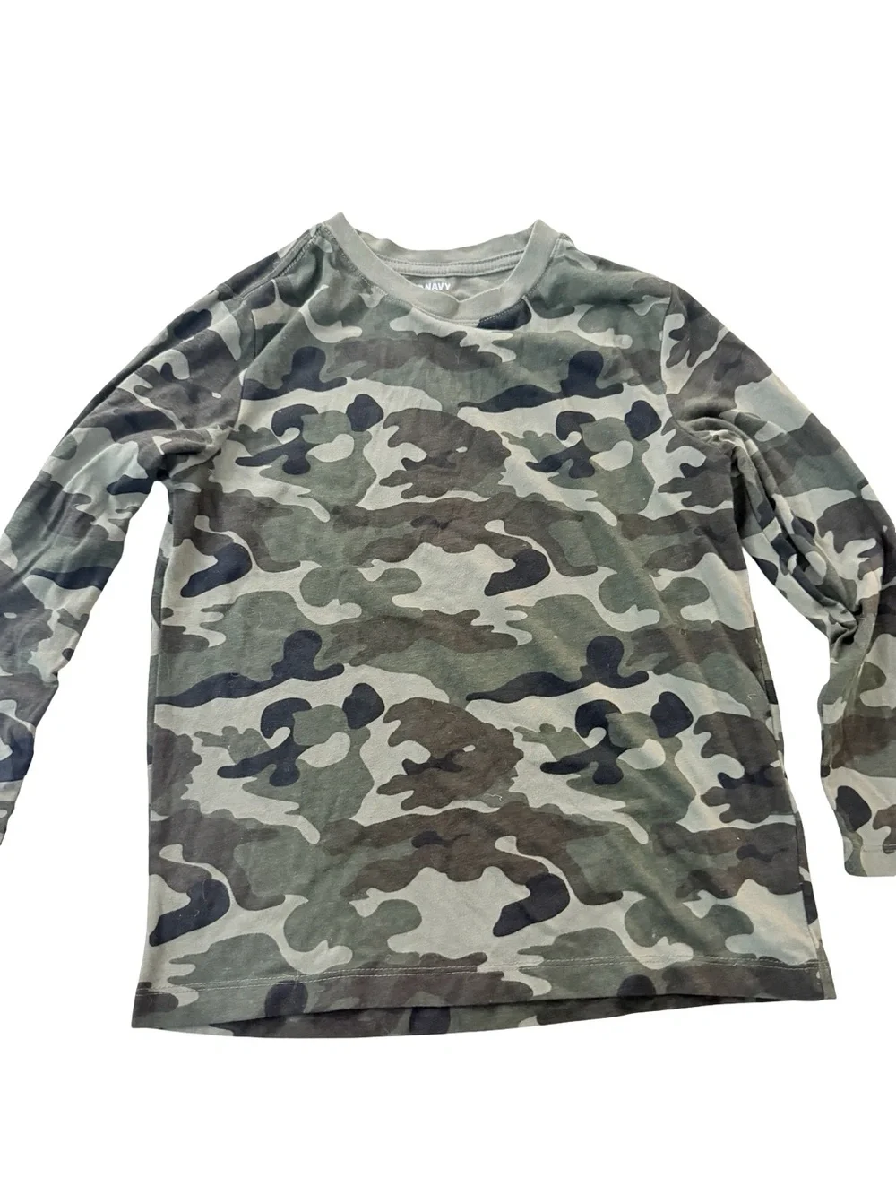 Old Navy Kids Long Sleeve Camo Tee - Green