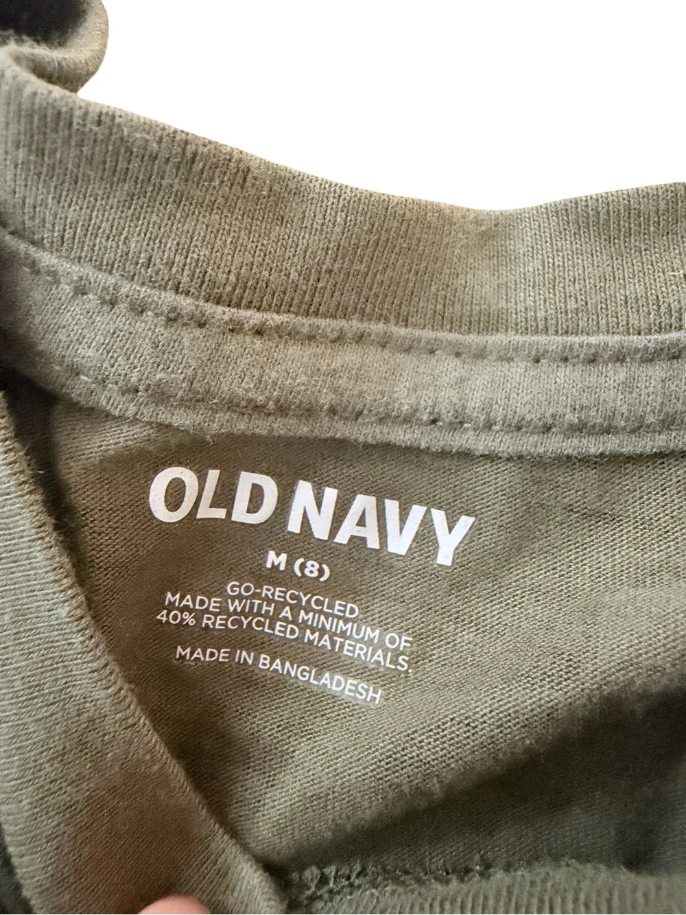 Old Navy Kids Long Sleeve Camo Tee - Green