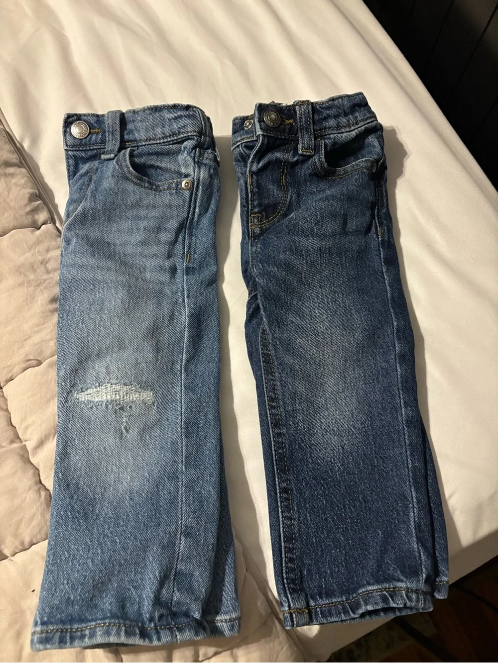 Old Navy Boys' Two-Tone Denim Jeans - Light & Dark Blue