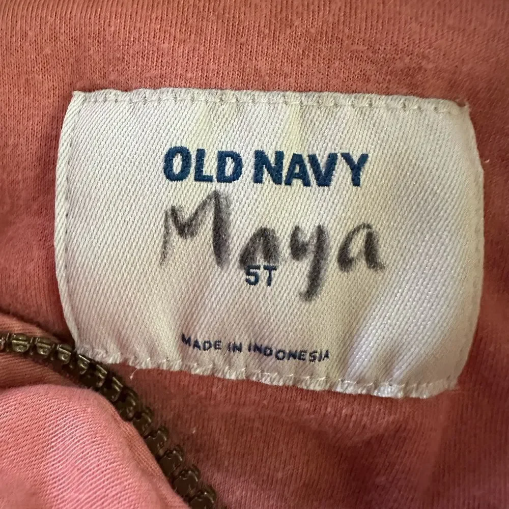 Old Navy Kids Burgundy Hooded Jacket with Lining Plus Bonus Jacket