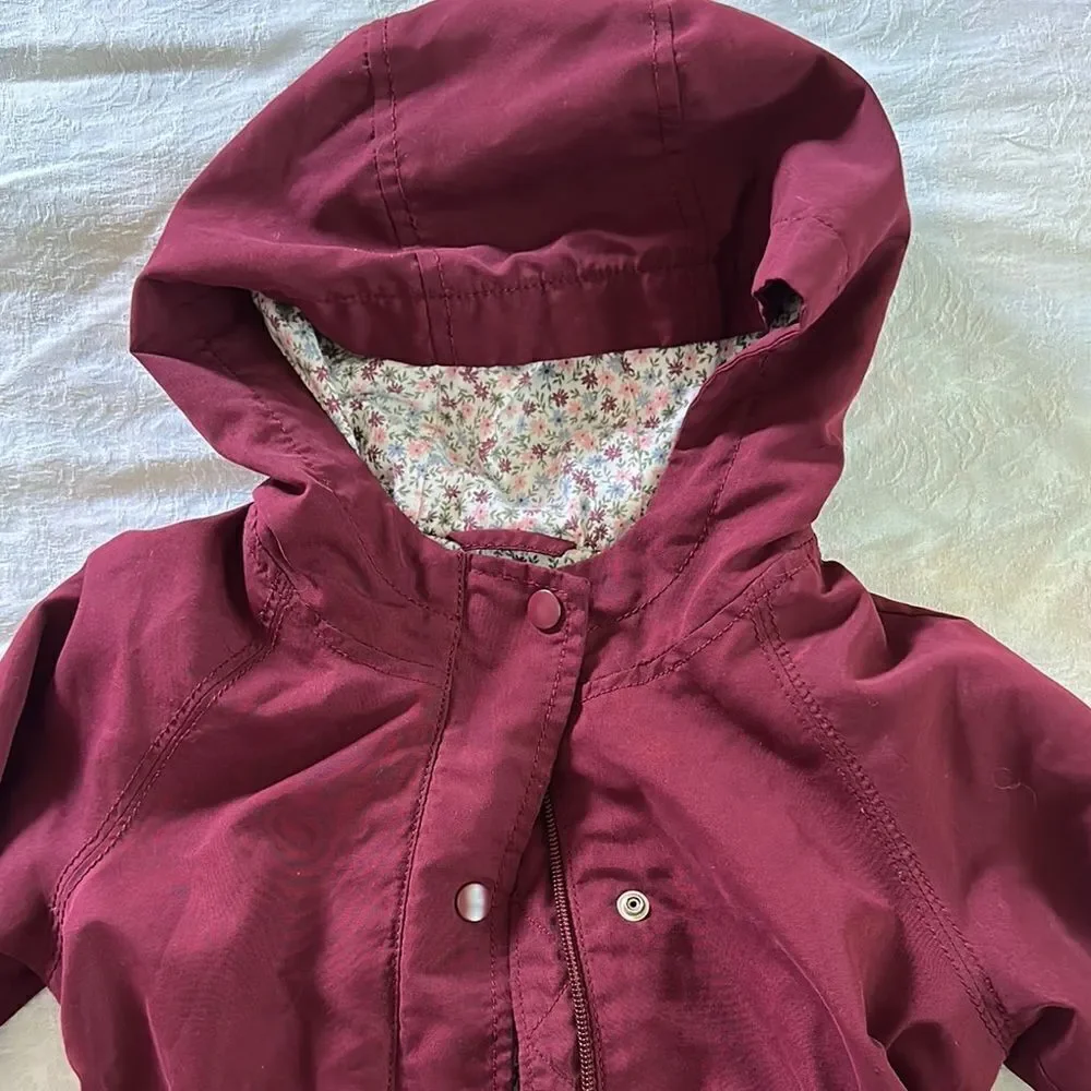 Old Navy Kids Burgundy Hooded Jacket with Lining Plus Bonus Jacket