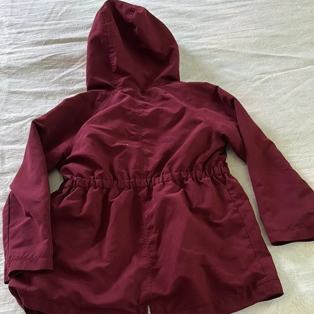 Old Navy Kids Burgundy Hooded Jacket with Lining Plus Bonus Jacket