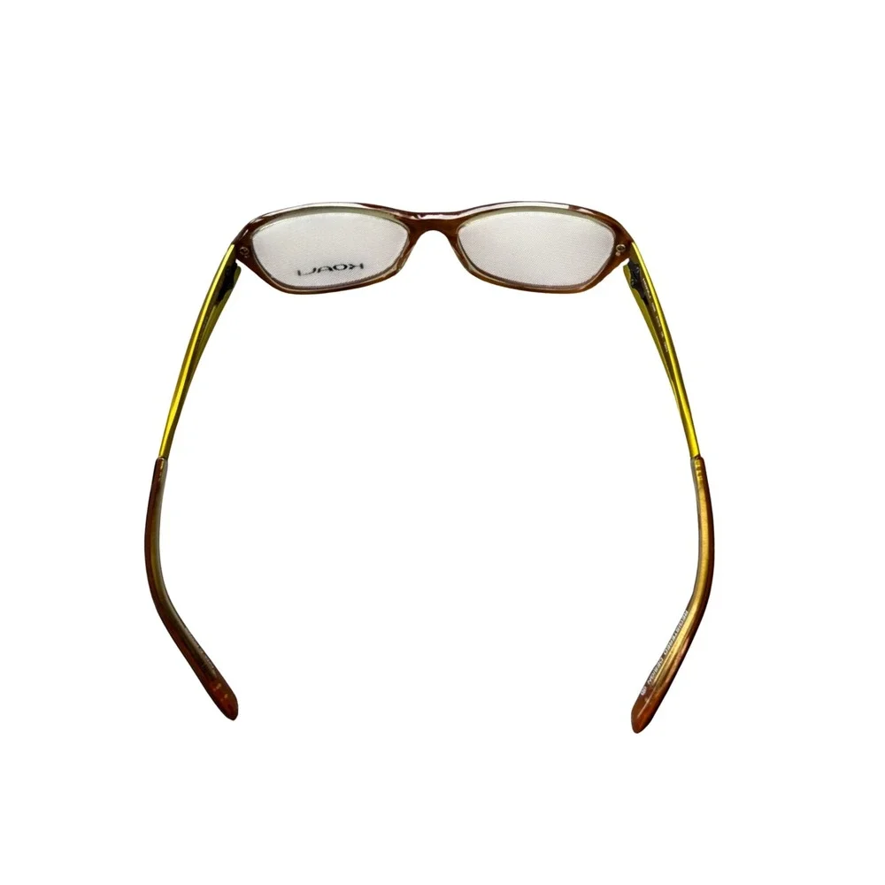 Koali Eyeglass Frames Women 51-15-135 Brown Yellow Morel France 7346K Designer