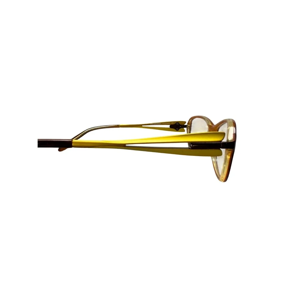 Koali Eyeglass Frames Women 51-15-135 Brown Yellow Morel France 7346K Designer
