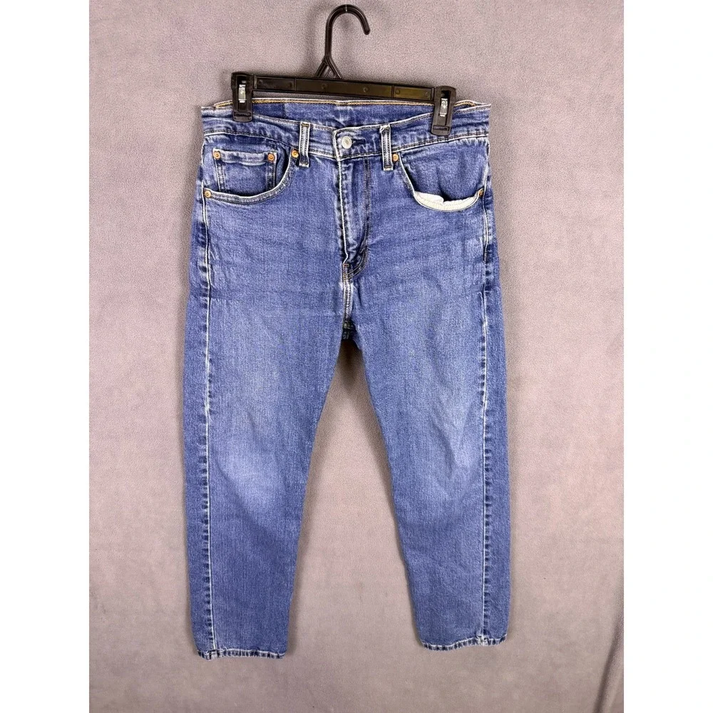 Levi's Men's 505 Regular Fit Straight Leg Jeans 32x30 Medium Wash Work‎ Casual