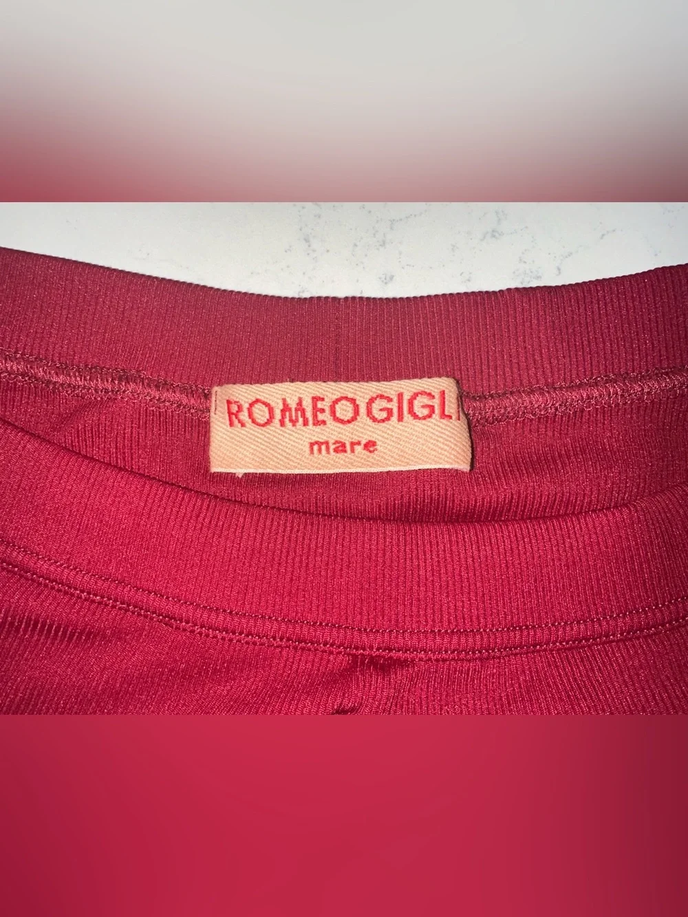 Romeo Gigli Mare Men's Red Swim Trunks