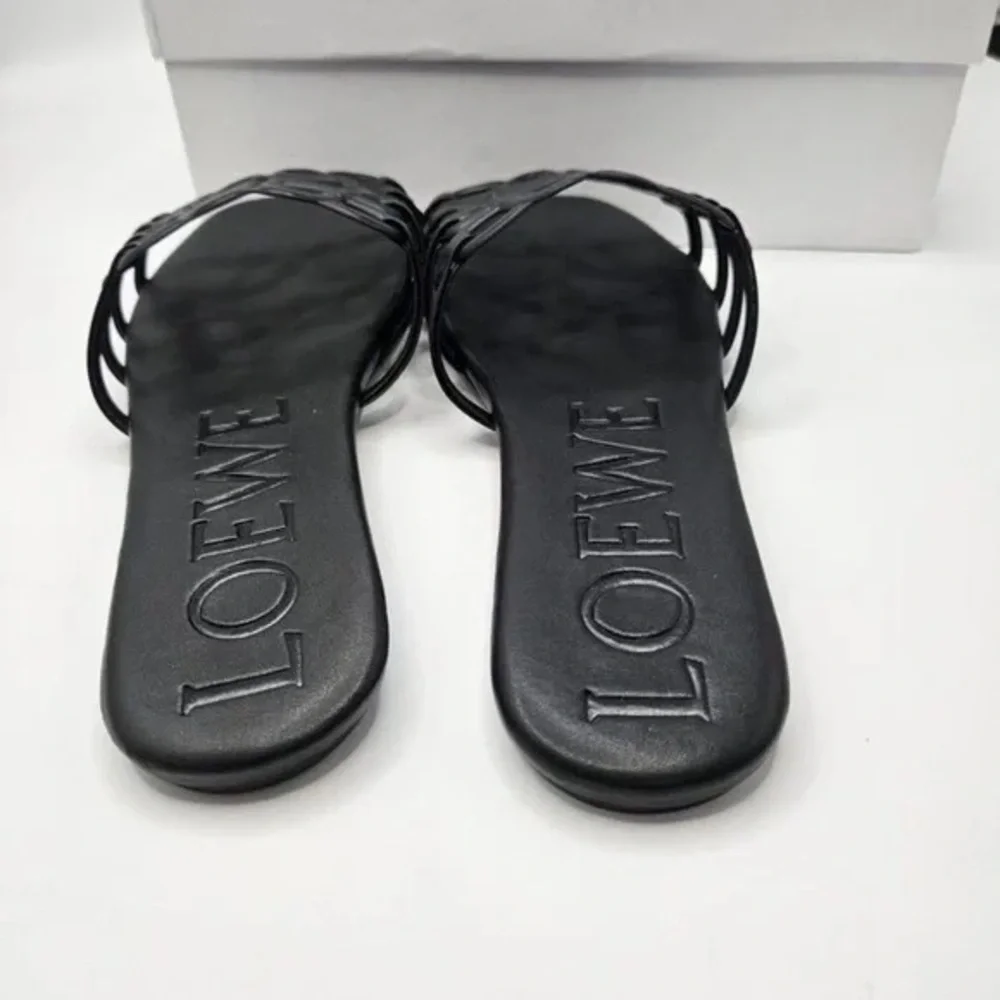 Loewe Women's Black Slide Slippers