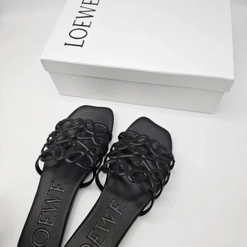 Loewe Women's Black Slide Slippers
