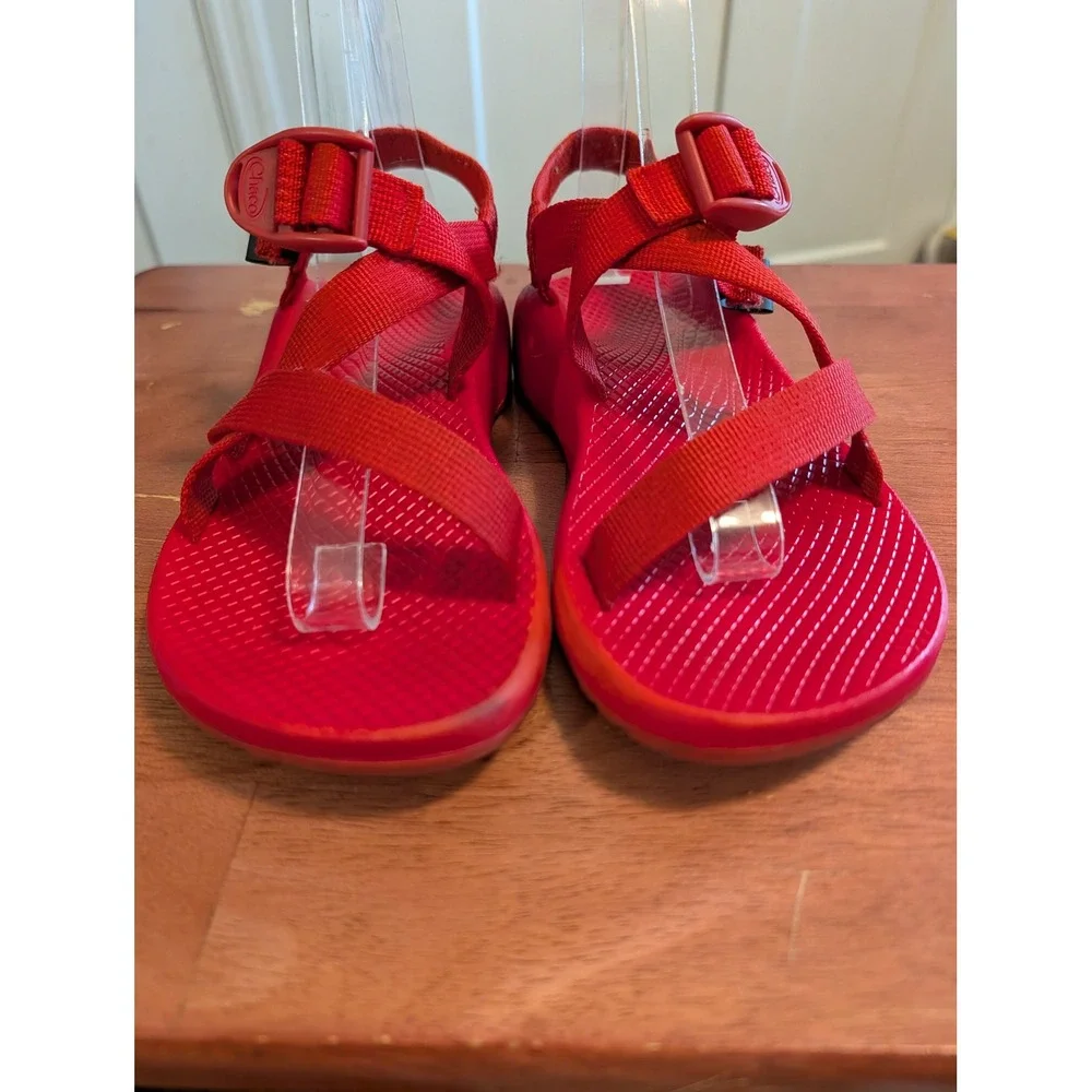 Chaco Z/1 Classic Womens Size 6 Red Monochrome Adjustable Strap Hiking Sandals