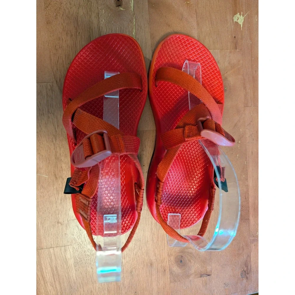 Chaco Z/1 Classic Womens Size 6 Red Monochrome Adjustable Strap Hiking Sandals