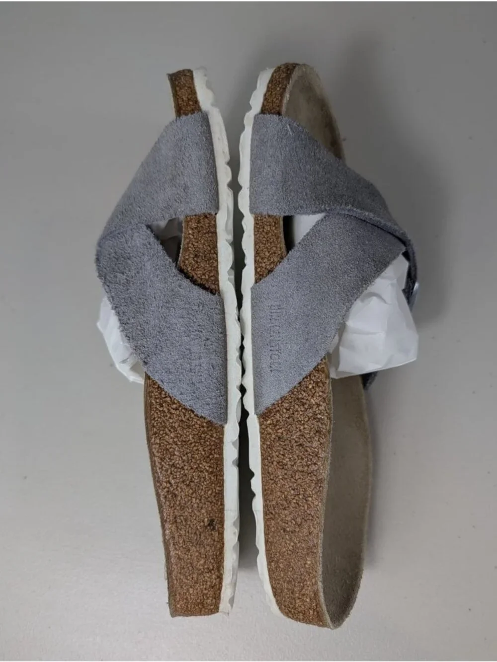 Birkenstock Siena slide sandals in gray suede leather women's size 9