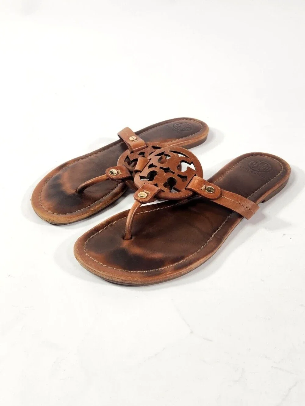 Tory Burch Miller Brown Sandals Size 7.5