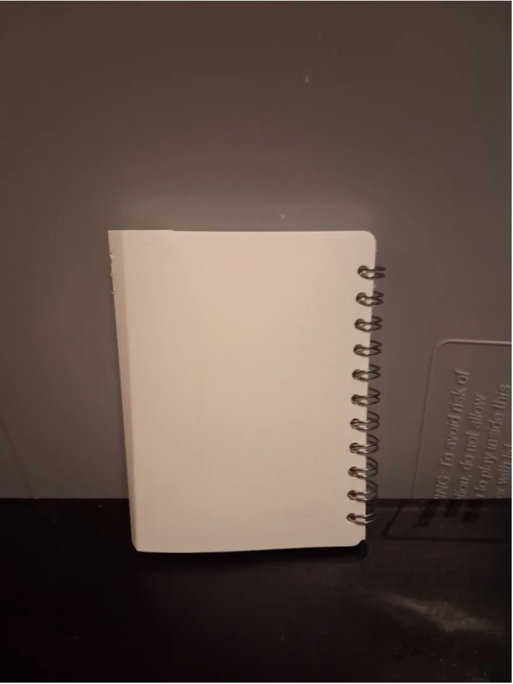 Small Coca-Cola Spiral Bound Pocket Notebook Journal White Plastic Cover