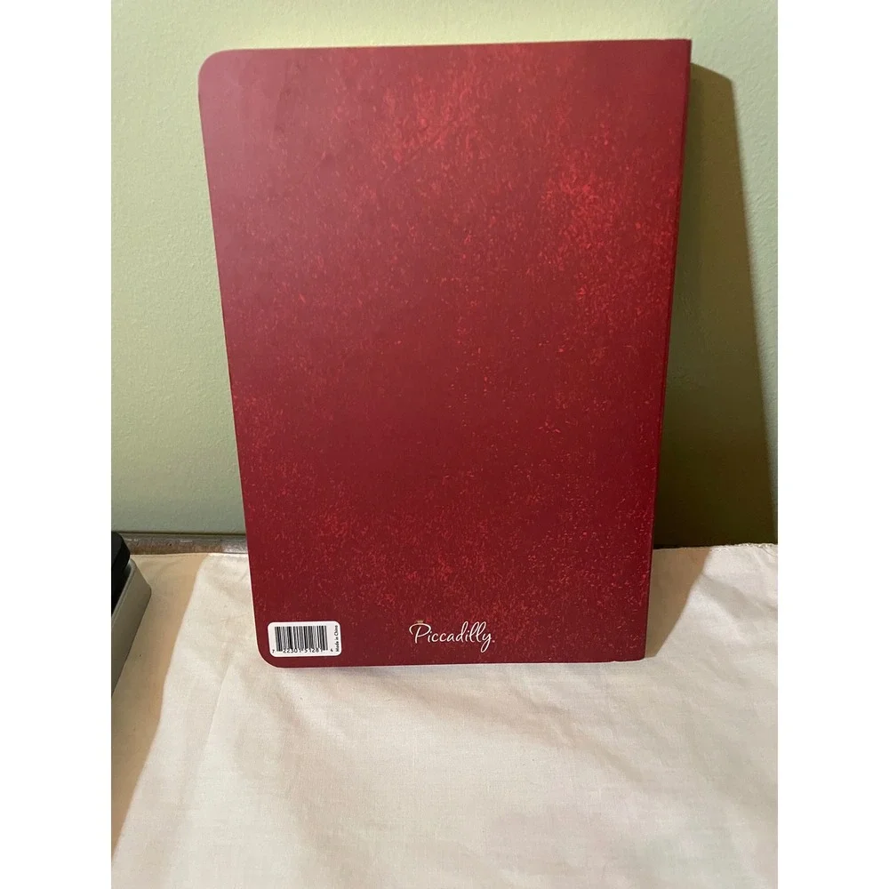 Piccadilly 3000 Questions About Me Guided Journal Red Softcover Notebook