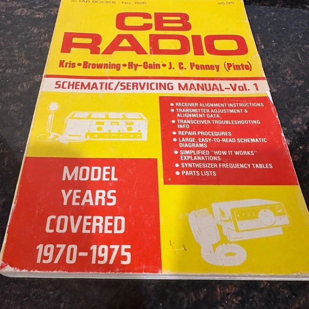 CB Radio Schematic Servicing Manual Vol 1 TAB 1970 1975 Kris Browning Hy Gain